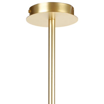 Gold Glass Shade Pendant Chandelier Lamp Modern Glamour