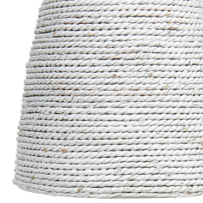 Pendant Lamp Multicolor Boho Iron Straw Rope 3 Light