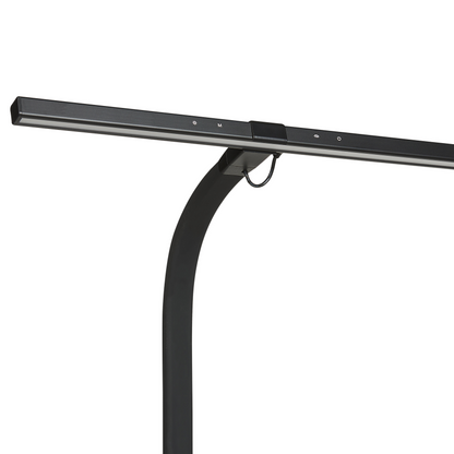 Desk LED Lamp Black Aluminum 68cm Dimmable With Light Sensor Three Color Temperatures Modern Office