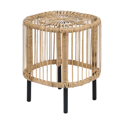 Set of 2 Rattan Garden Coffee Tables UV Resistant