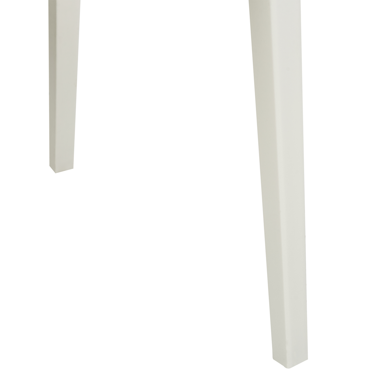 Set of 2 White Stackable Armless Plastic Conference Chairs for Dining Room Contemporary Modern Design Seating