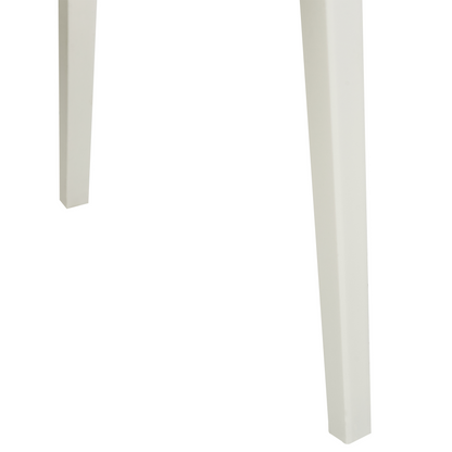 Set of 2 White Stackable Armless Plastic Conference Chairs for Dining Room Contemporary Modern Design Seating