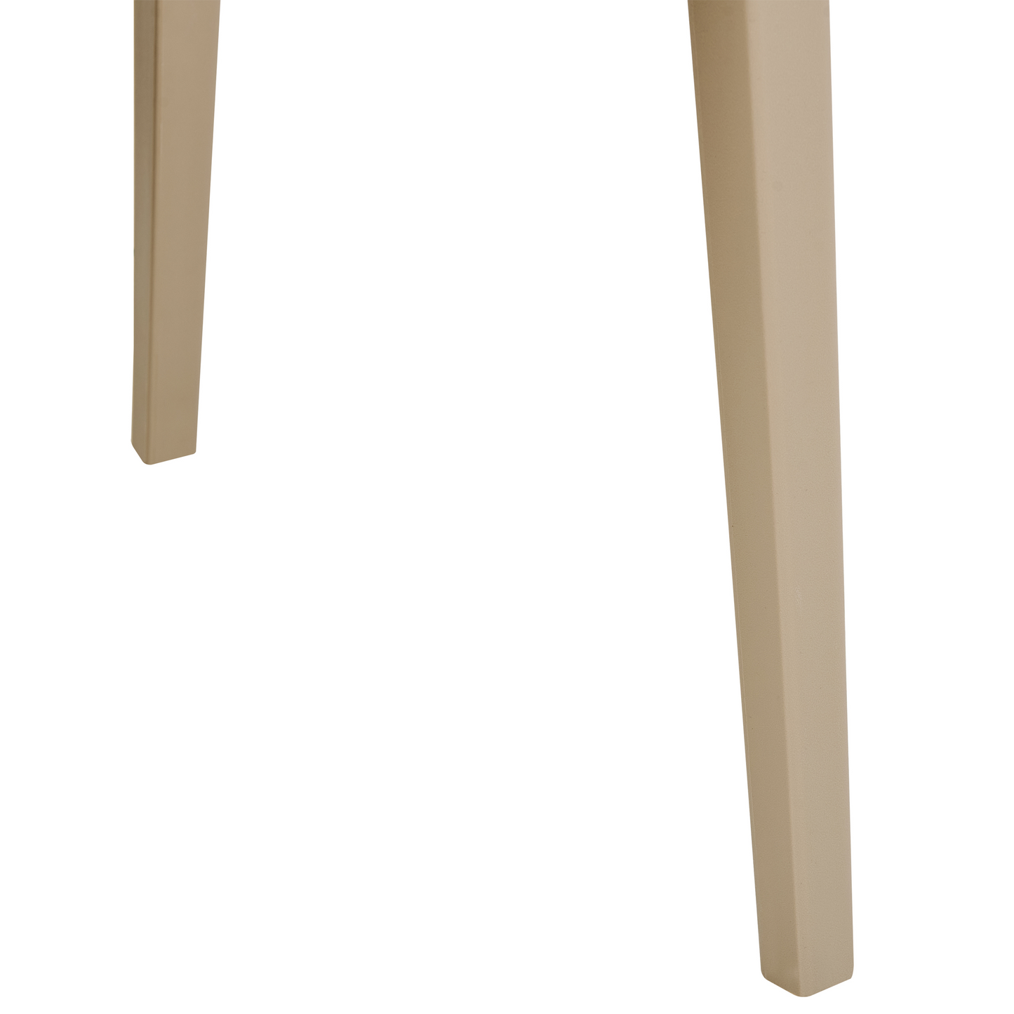 Beige Stackable Armless Dining Chairs Set Of 2 Contemporary Modern