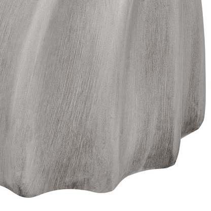 Accent Side Table Grey Fiberglass Round 35cm Weather Resistant