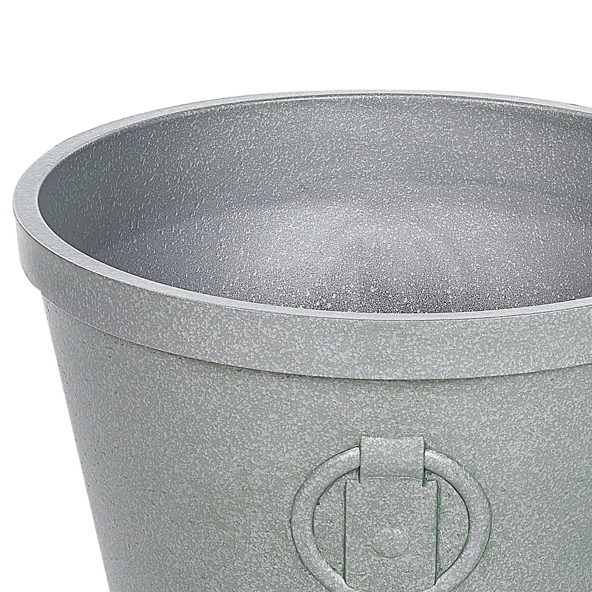 Grey Fibre Clay Planter 45 x 41cm All Weather