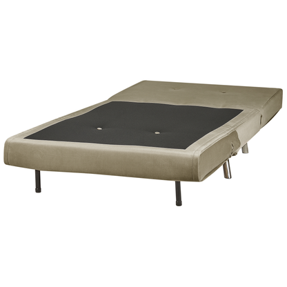 Olive Green Velvet Sofa Bed Single Sleeper Fold Out