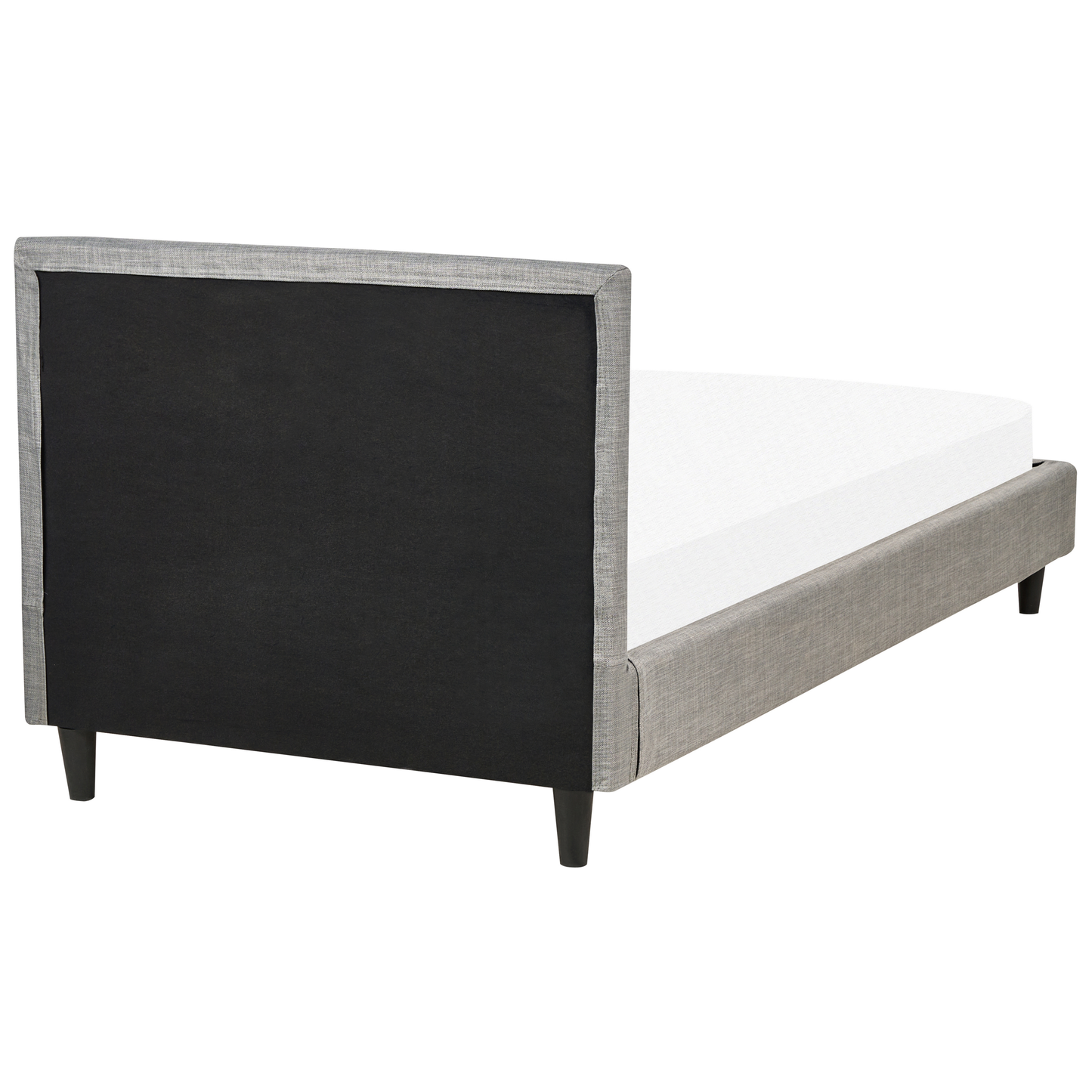 EU Single Panel Bed 3ft Light Grey Fabric Removable Cover