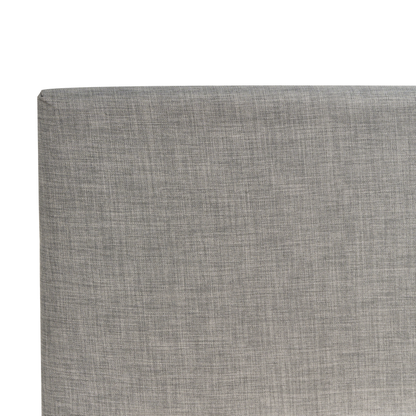 EU Single Panel Bed 3ft Light Grey Fabric Removable Cover