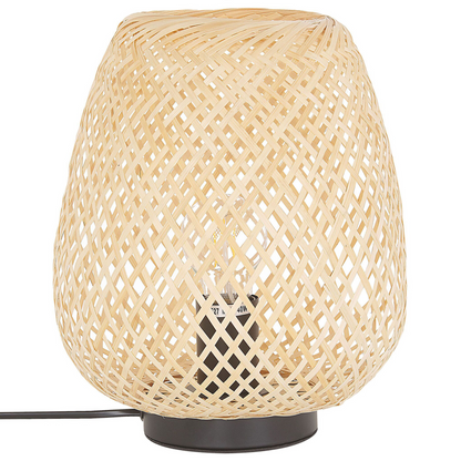 Table Lamp 30cm Light Brown Boho Style Ambient Lighting for Home Decor