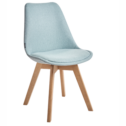 Mint Green Dining Chairs Set Of 2 With Padded Upholstery