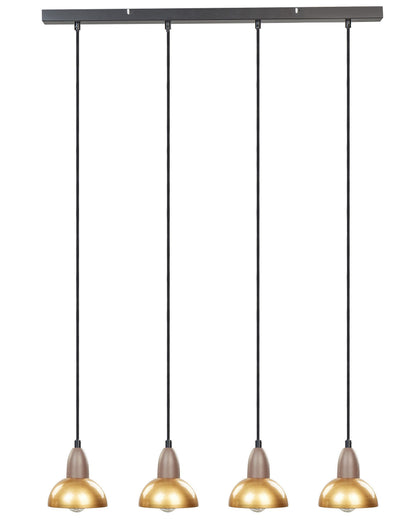 Brass Iron Pendant Lamp 4 Light Living Room Dining
