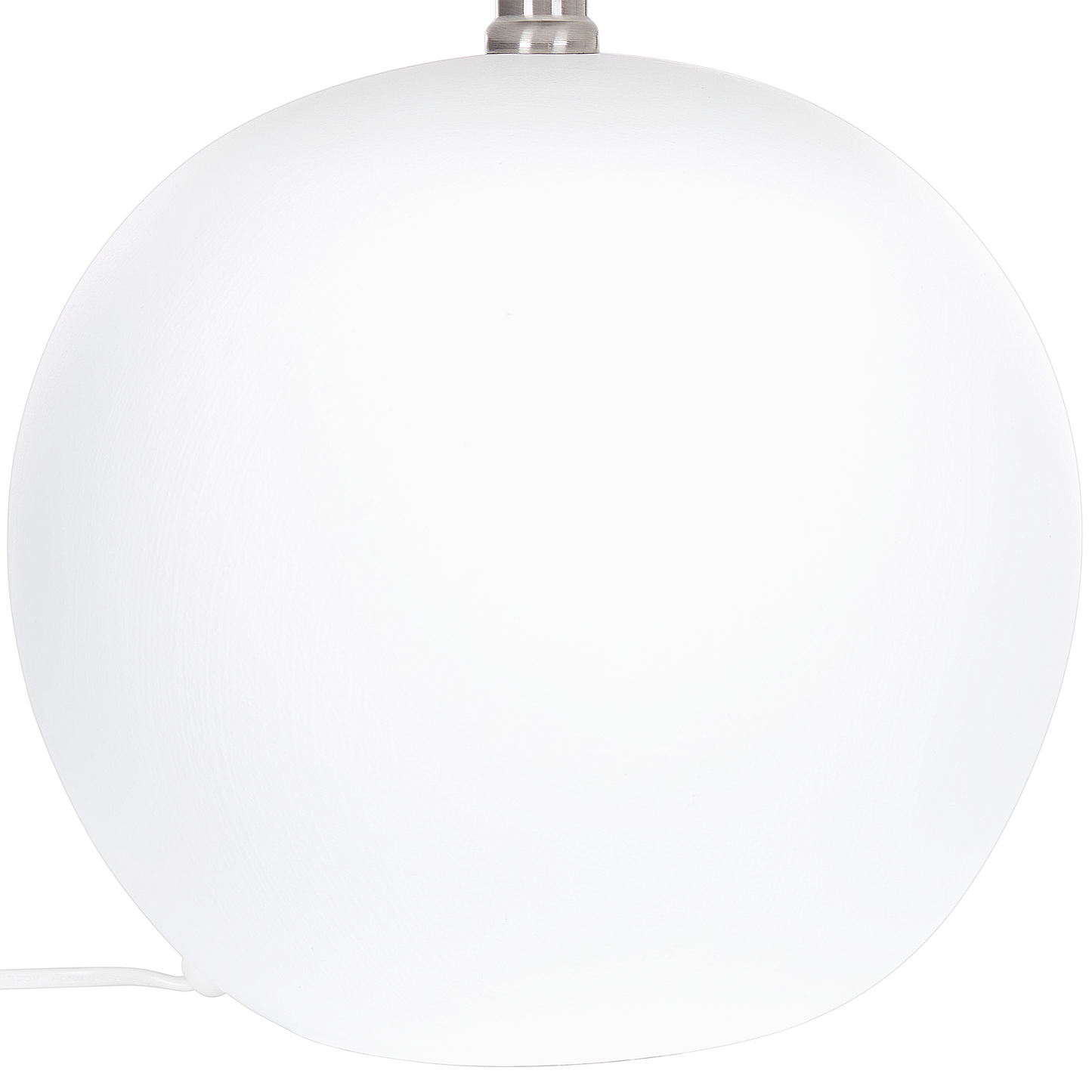 Table Lamp Off White Ceramic Base Linen Drum Shade 41cm