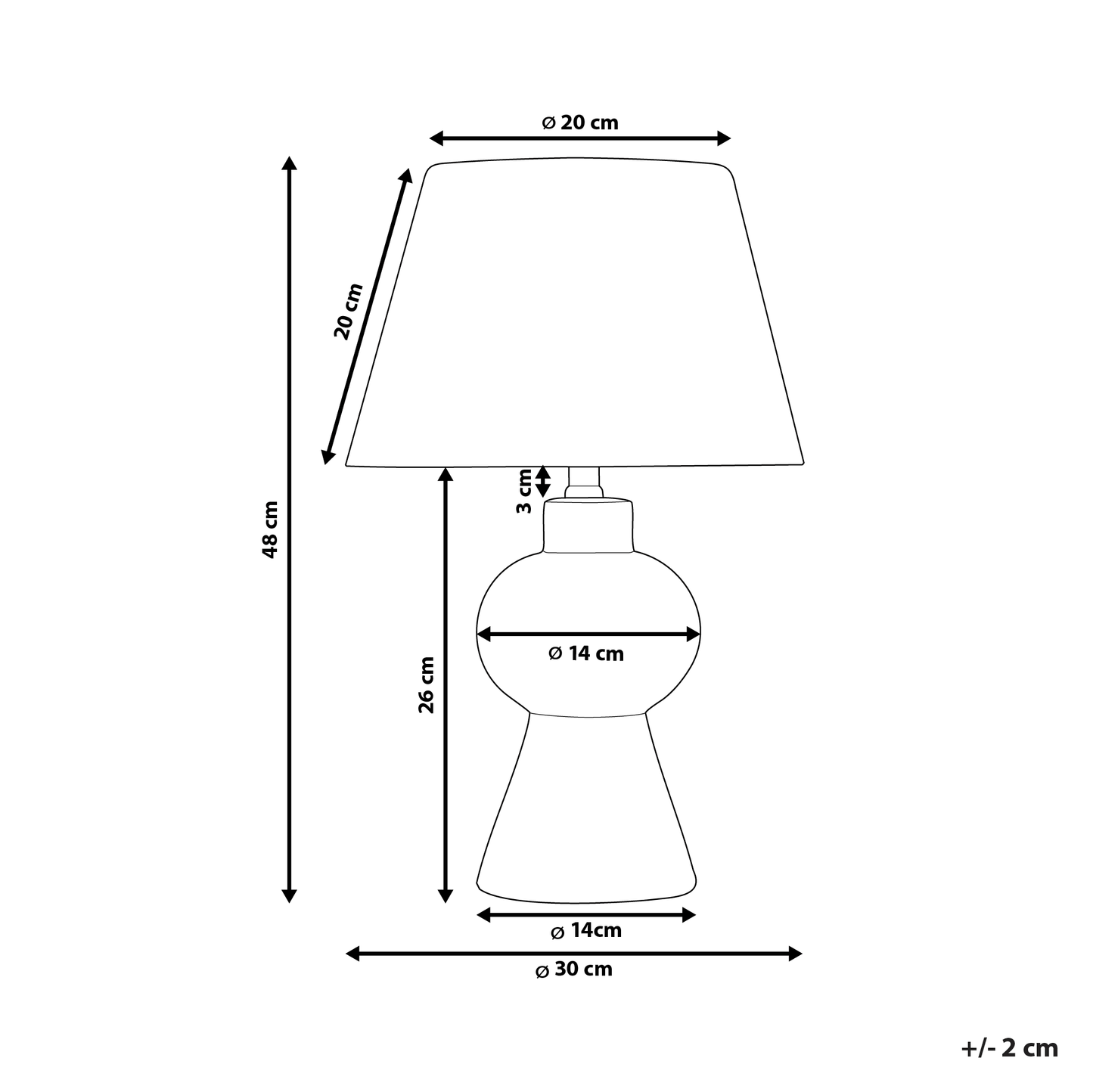 Orange Ceramic Base Table Lamp With Linen Drum Shade Minimalist Design For Living Room
