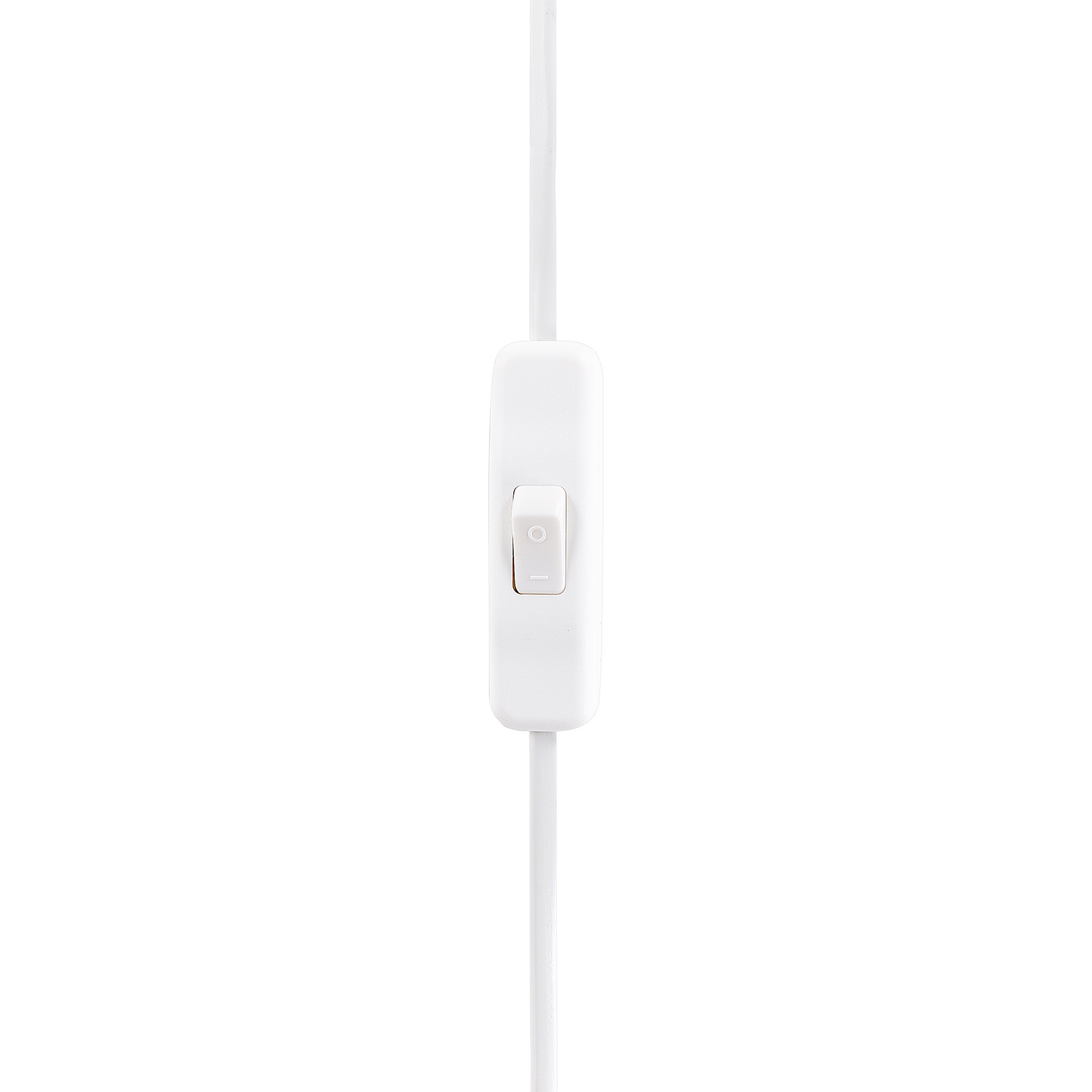 Table Lamp White Ceramic Base Linen Drum Shade Minimalist