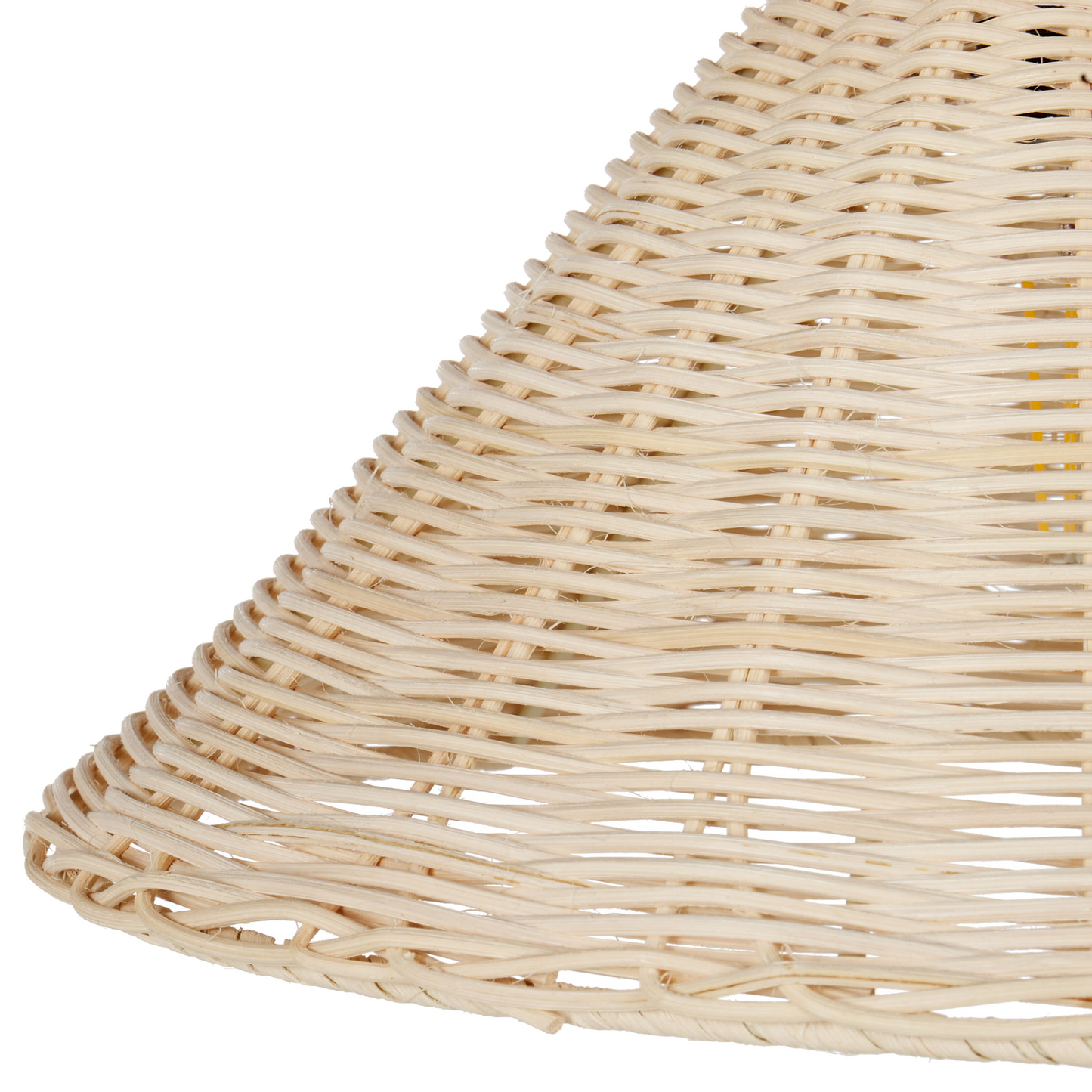 Floor Lamp Rattan 148cm Adjustable Shade Black Metal Leg