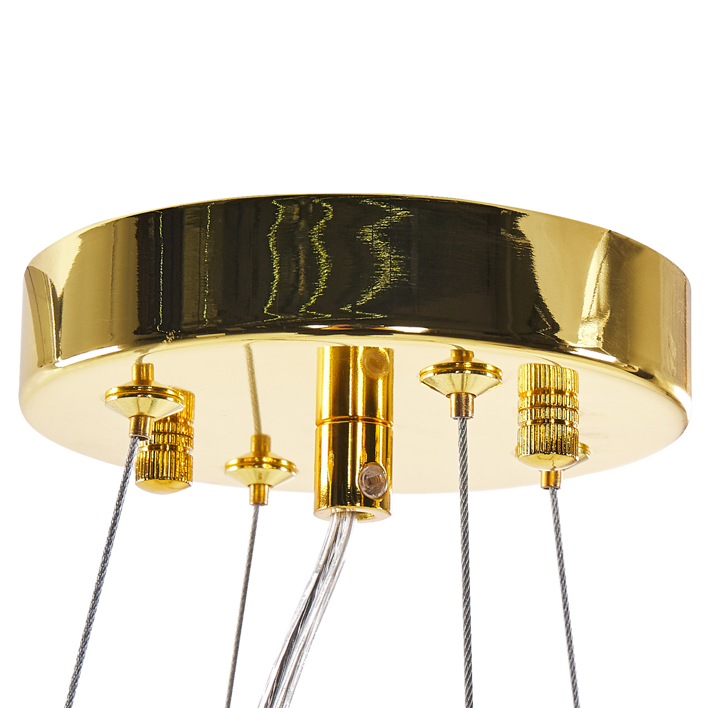 Luxe Chandelier Pendant Lamp Multicolor Glass Shade