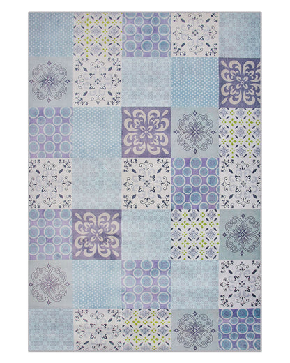 Coastal Mosaic Area Rug 140 x 200cm Multicolour Patchwork