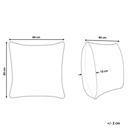 2 Pack Japara Cotton Lyocell Pillows 80 x 80 Low Profile White