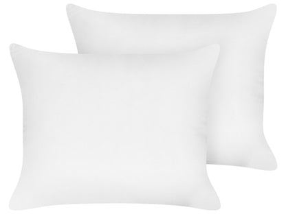 Pair Pillows White Lyocell Japara Cotton 50 x 60 High Profile