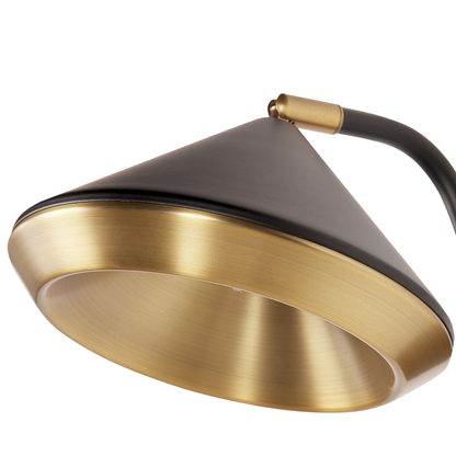 Wall Lamp Black Copper Metal Cone Shade 20 x 30 x 28cm Modern Industrial Spotlight for Living Room