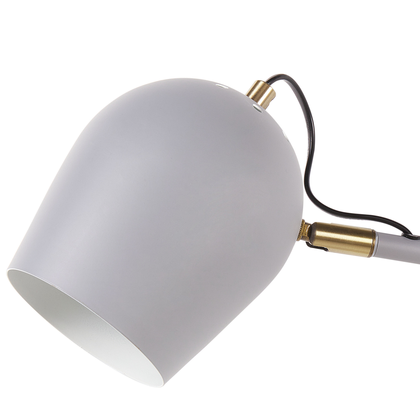 Wall Lamp Light Grey Iron 2 Lights Adjustable Modern
