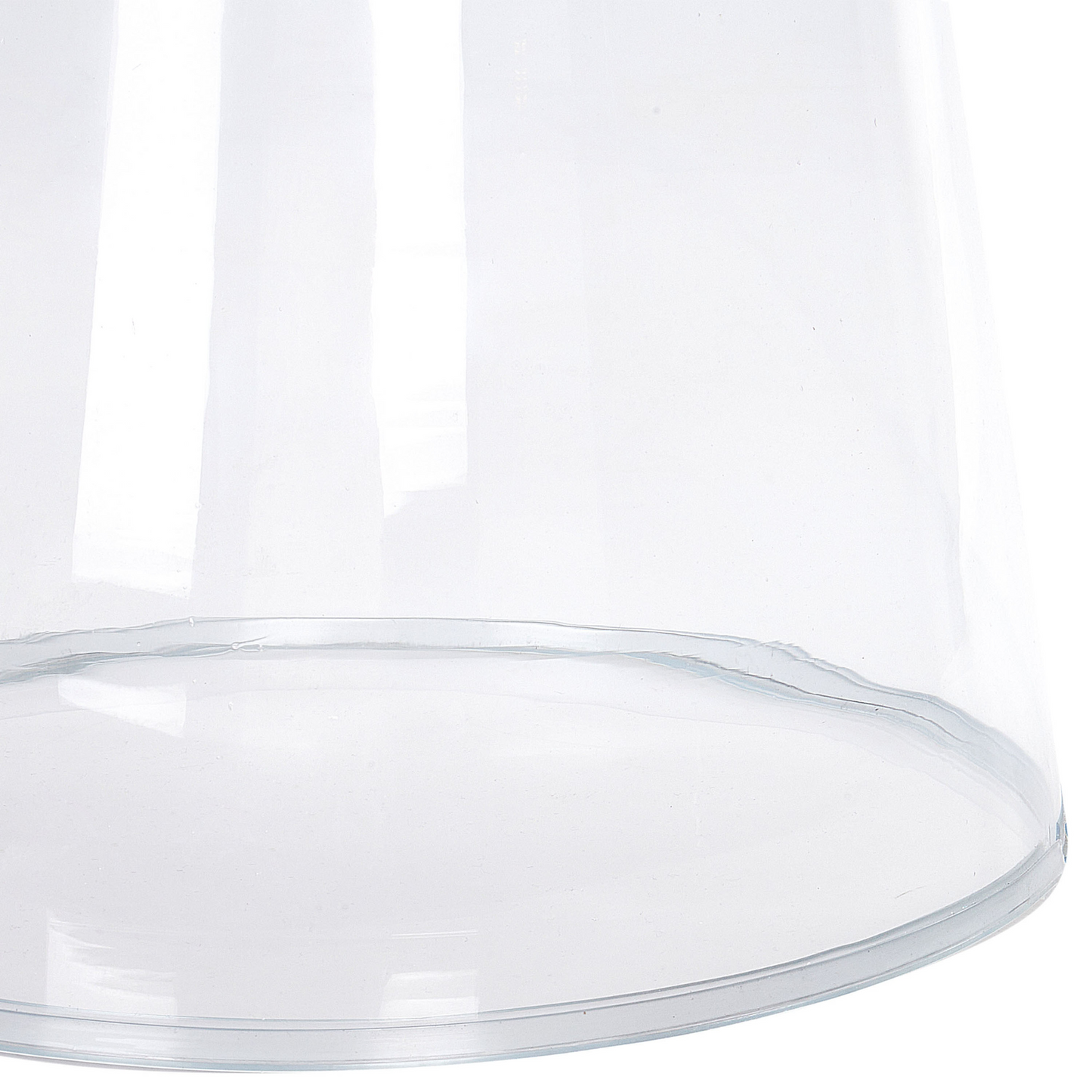 Home Transparent Glass Side Table 39cm Diameter Tinted Design For Modern Decor