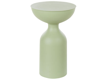 Side Table Light Green Iron 36cm Modern Accent End Table