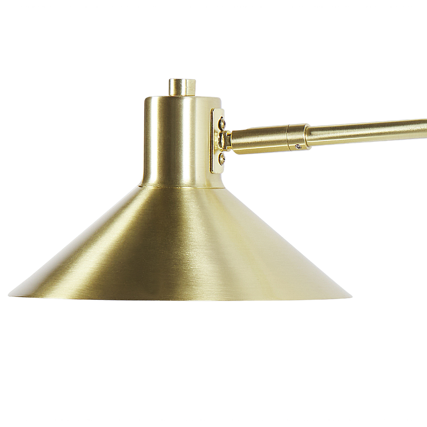Gold Metal Wall Lamp With Adjustable Shade