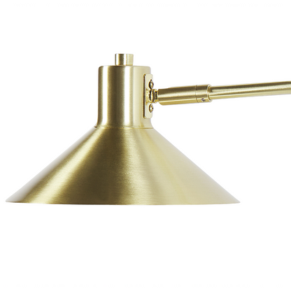 Gold Metal Wall Lamp With Adjustable Shade