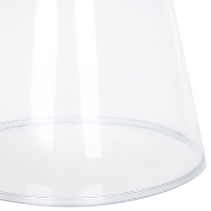 Transparent Glass Side End Table 37 x 37 x 43cm Oval Modern