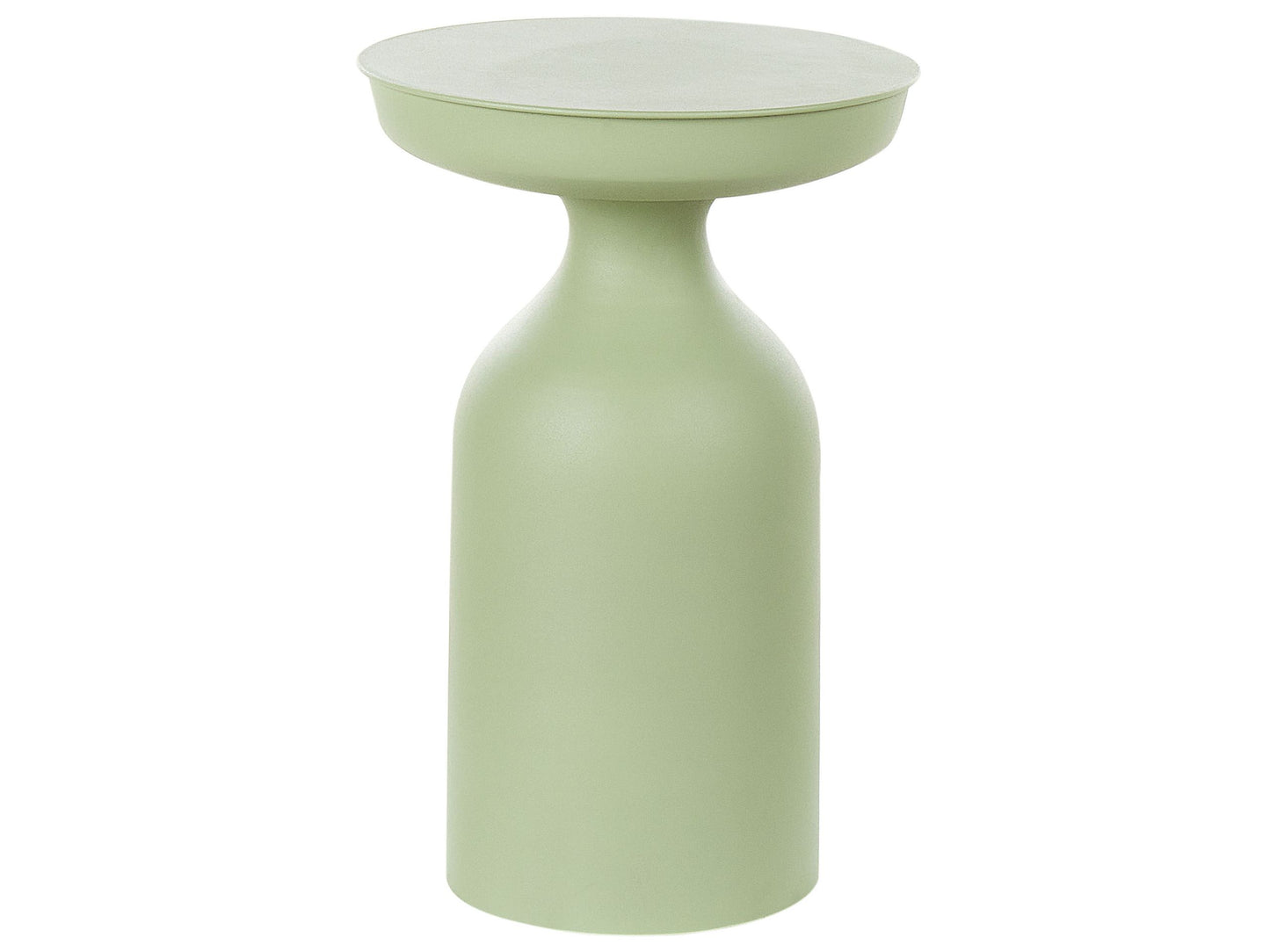 Side Table Light Green Iron 33 X 33 X 50cm Round Top