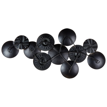 Iron Wall Decor 98 x 45cm Handmade Gold And Copper Modern Industrial Art