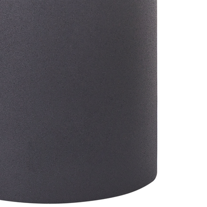 Set 2 Black Iron Round Side Tables 33 and 36cm Modern