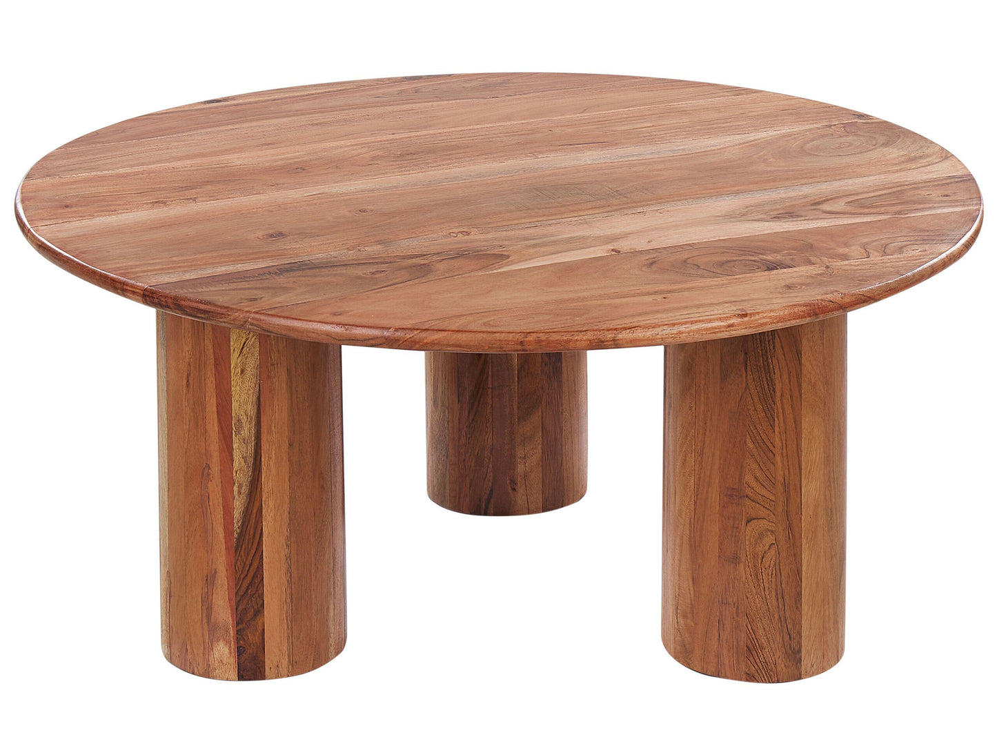 Coffee Side Table Acacia Wood 80cm Natural Light Brown