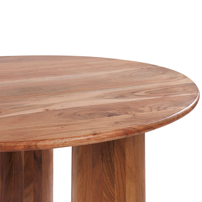 Coffee Side Table Acacia Wood 80cm Natural Light Brown