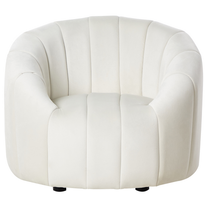 6 Seater Sofa Set Off White Velvet Tufted Low Back