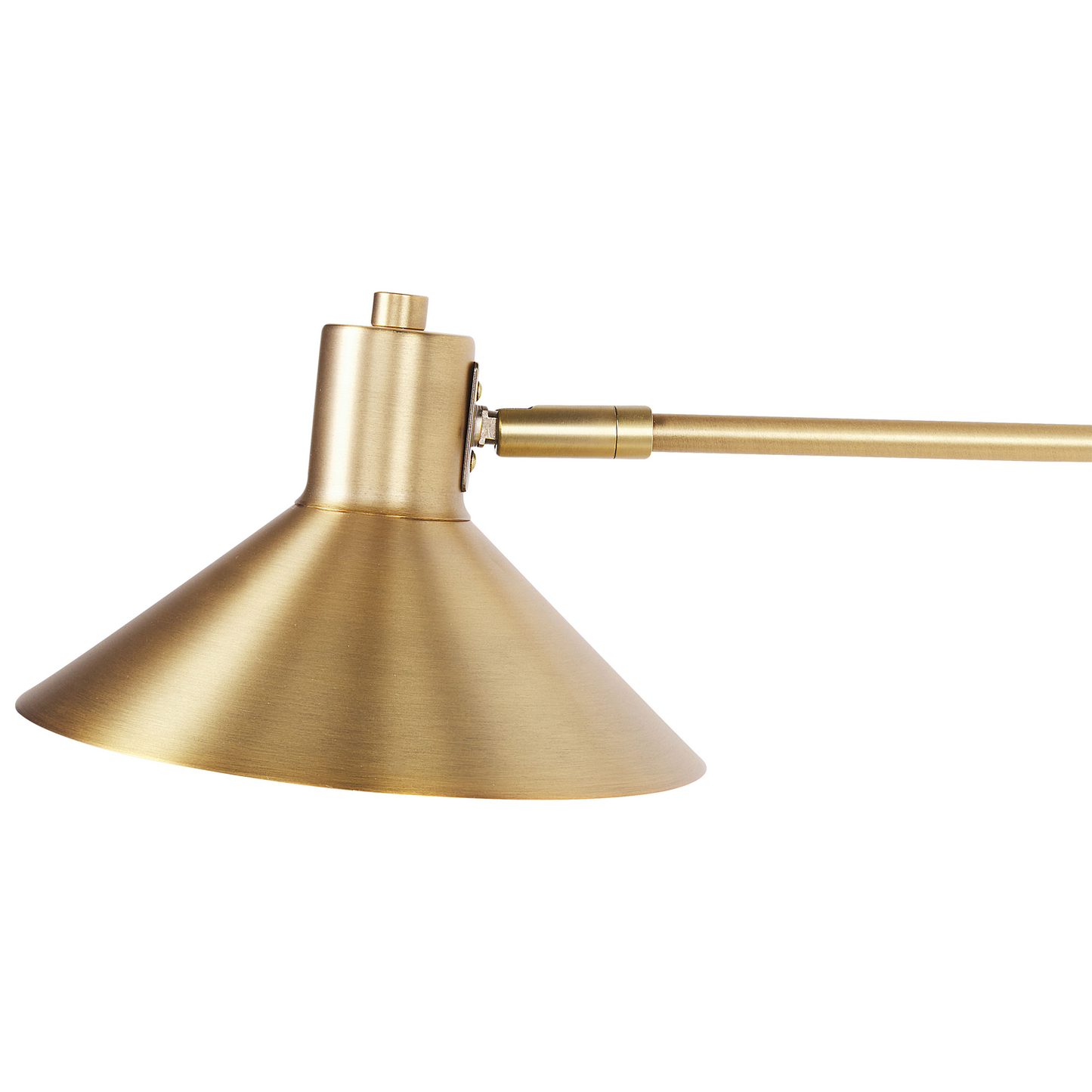 Wall Lamp Gold Steel 2 Lights Adjustable Drum Shades with Gold Elements Modern Industrial Living Room Bedroom