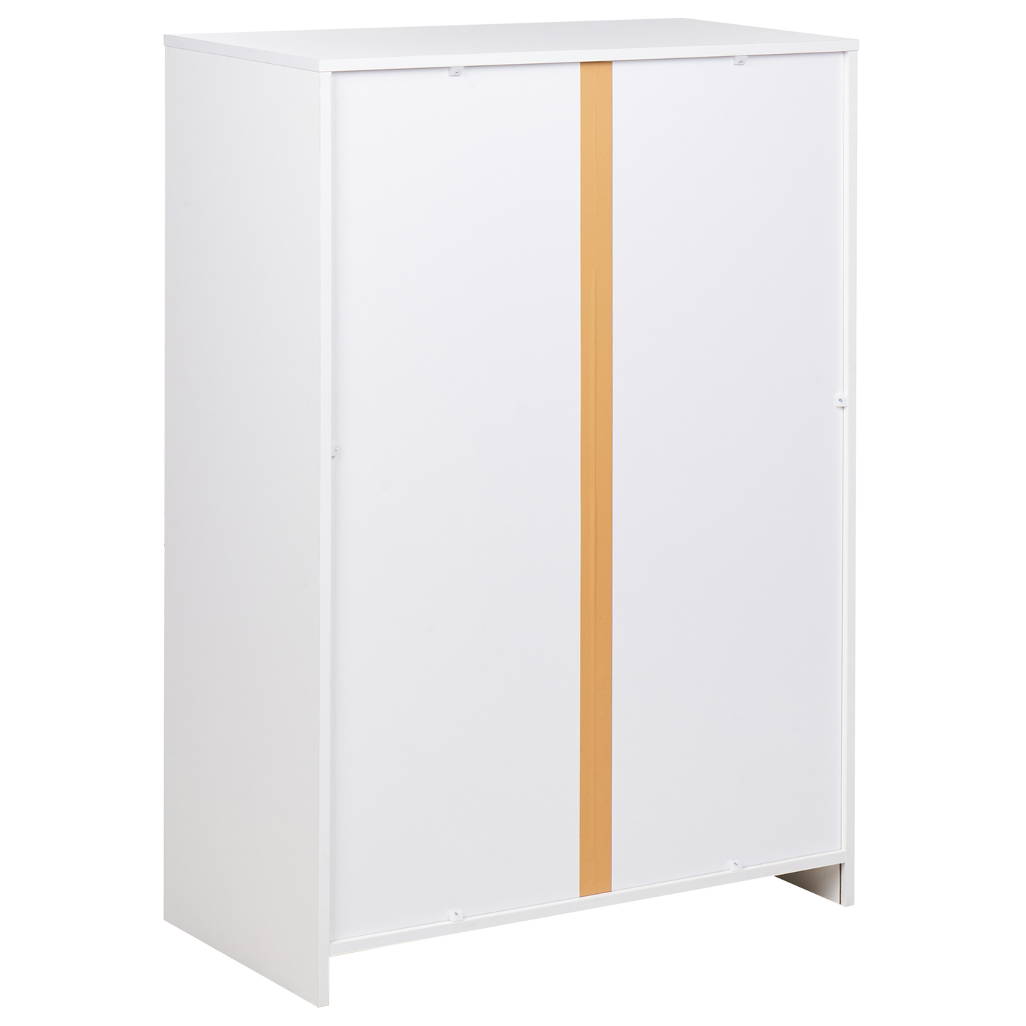 Locking 2-Door Storage Cabinet Light Grey White