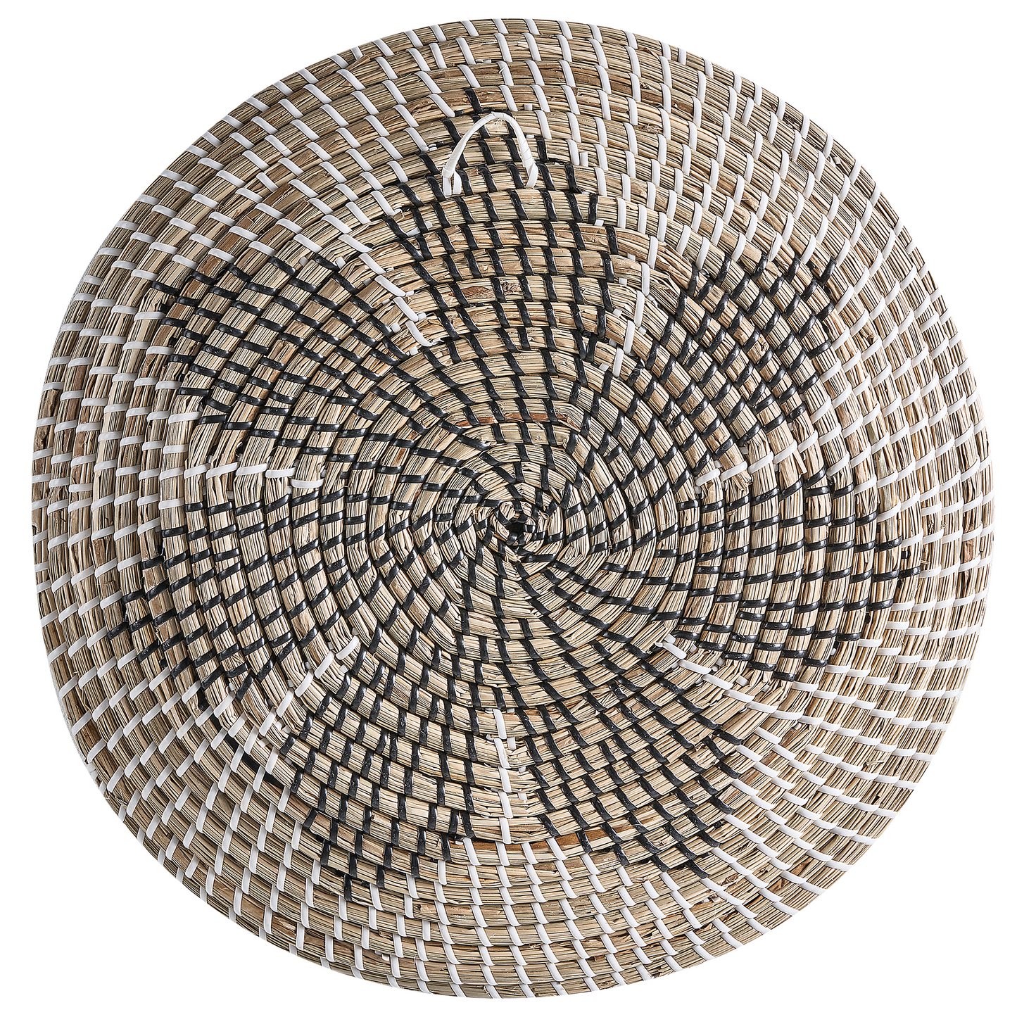 Set Of 3 Natural Seagrass Wall Decor Plates Handmade African Style Decorative Hanging Baskets