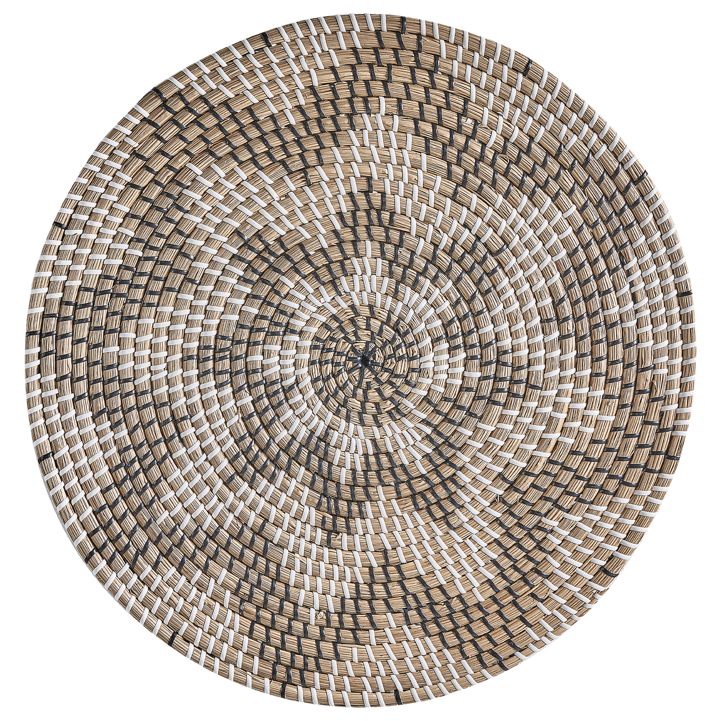 Natural Seagrass Wall Plates Set of 4 Handmade African Style