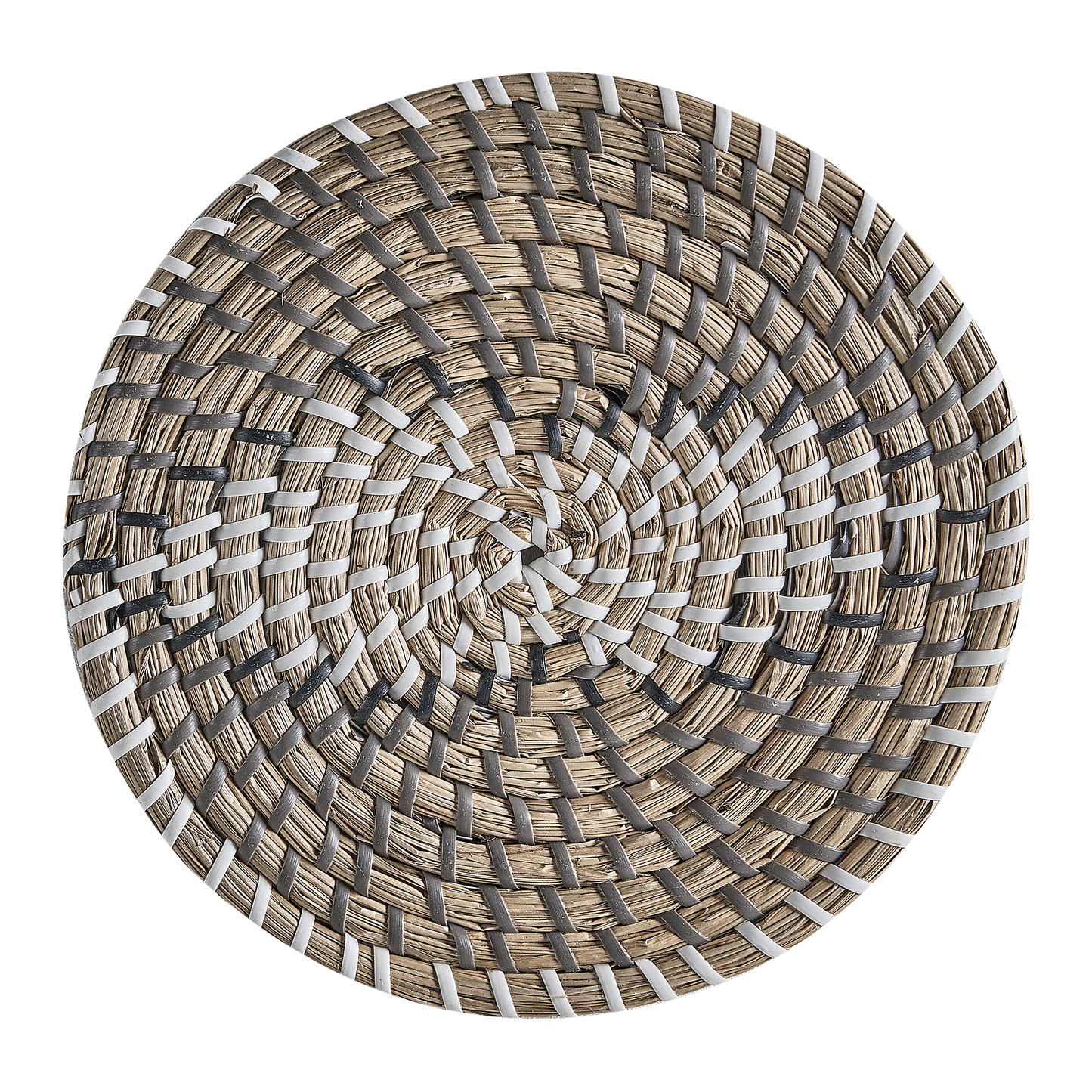 Natural Seagrass Wall Plates Set of 4 Handmade African Style