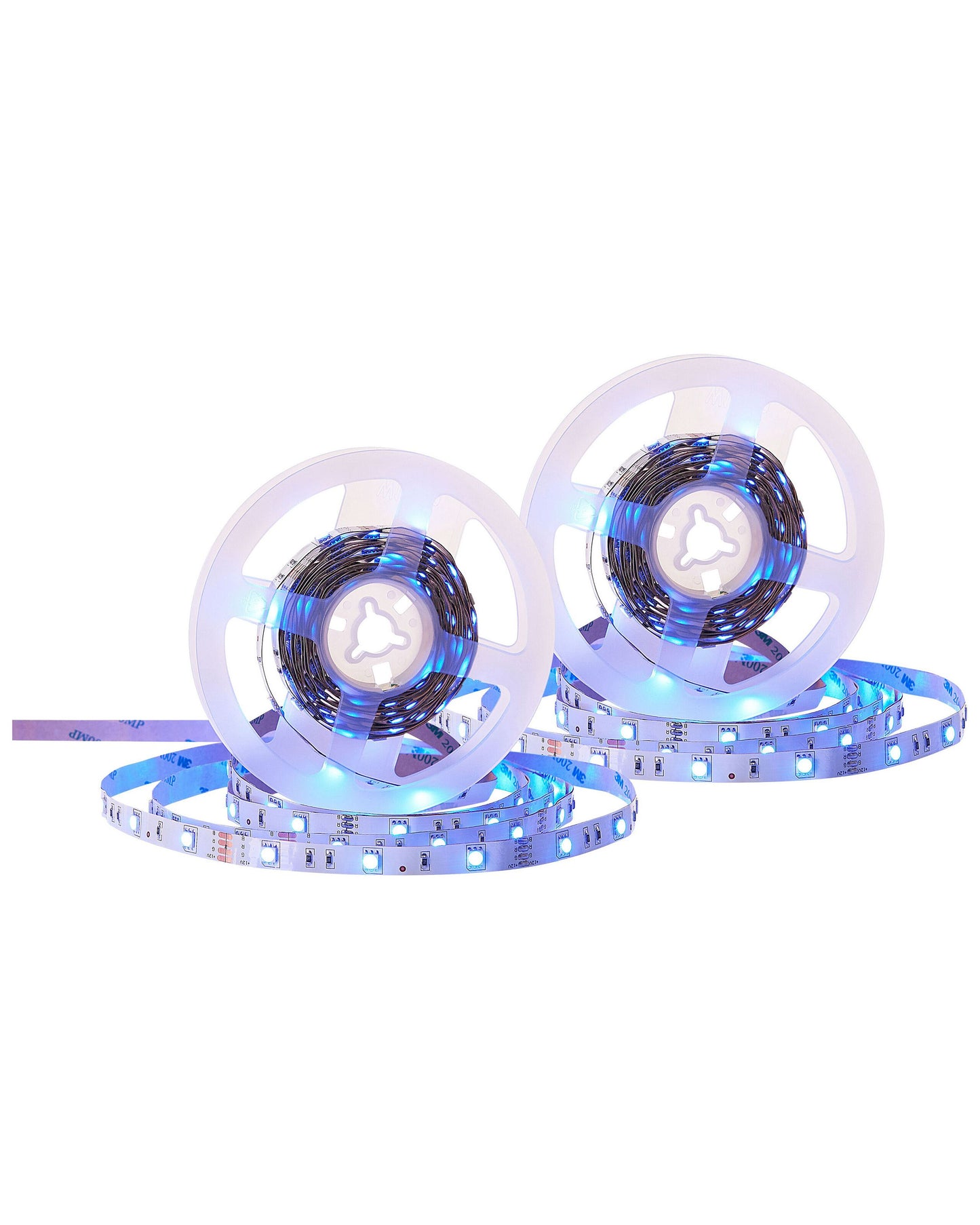 KIKORI Set Of 2 Multicolor LED Strip Lights With Remote Control 5m Length 16 Color Options