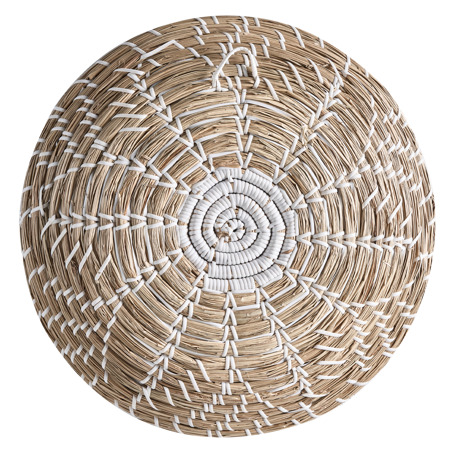 African Style Seagrass Wall Decor Set Of 6 Multicolor Hanging Plates Baskets Handmade