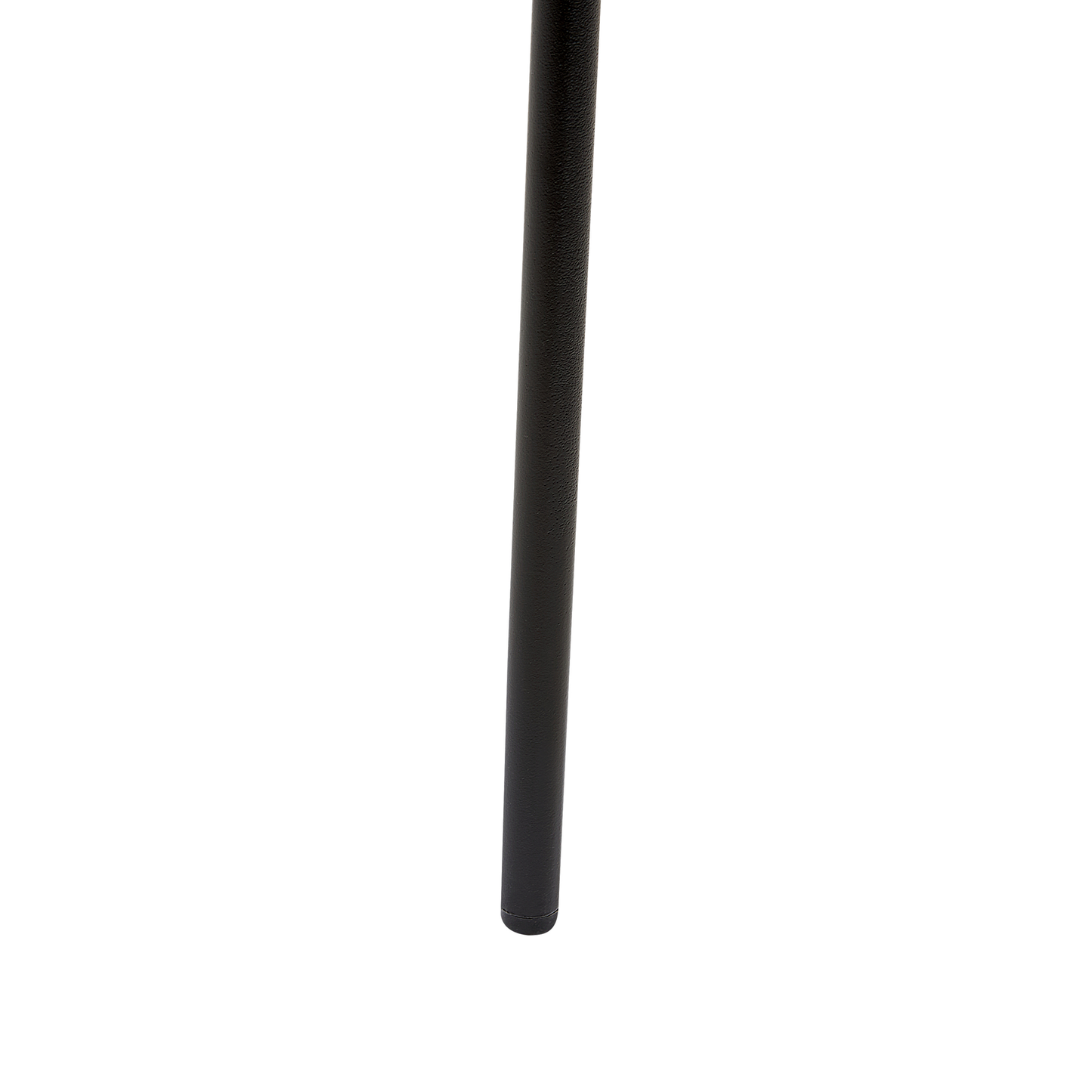 Bar Chairs Set Of 2 Black Synthetic Seat Metal Legs