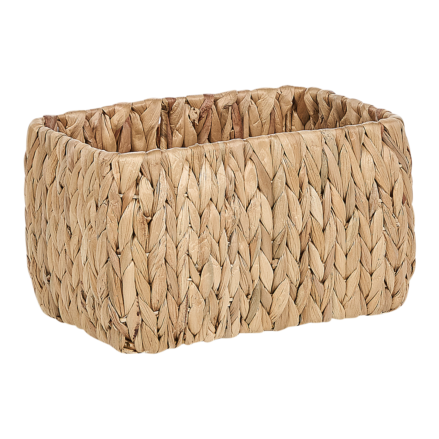 3 Piece Water Hyacinth Storage Baskets With Handles Handmade Boho Nesting Boxes