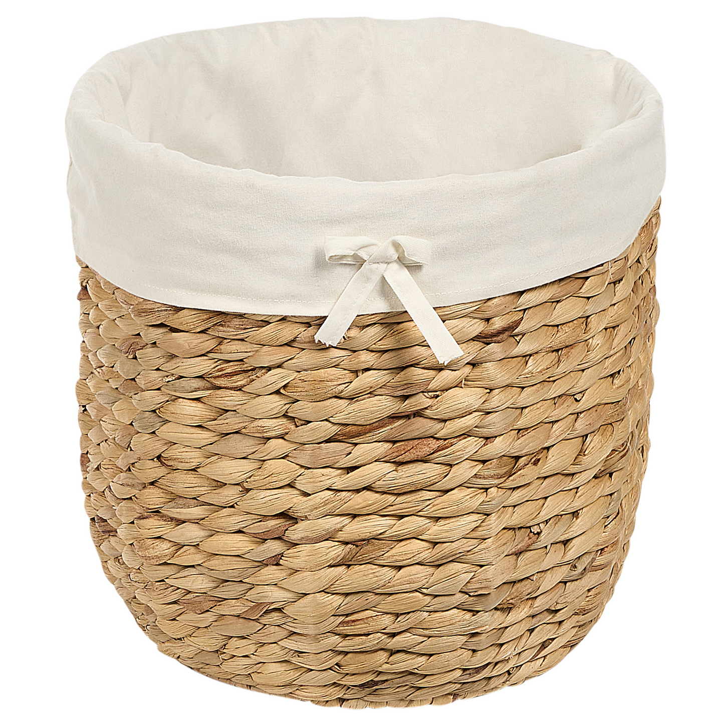 Water Hyacinth Set Of 2 Storage Baskets With Lids Handmade Lightweight Laundry Hamper