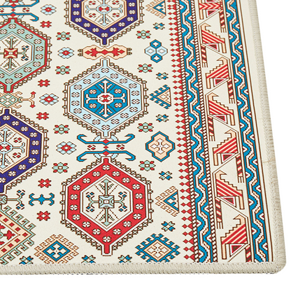 Multicolour Runner Rug 60 x 200cm Oriental Pattern Anti Slip