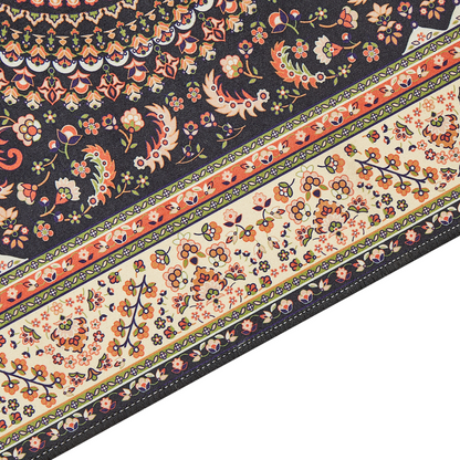 Oriental Runner Rug Multicolour Polyester 80 x 240cm Anti Slip Vintage Modern Hallway