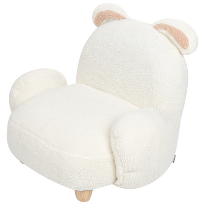 Animal Rabbit Armchair White Polyester Nursery Chair For Kids
