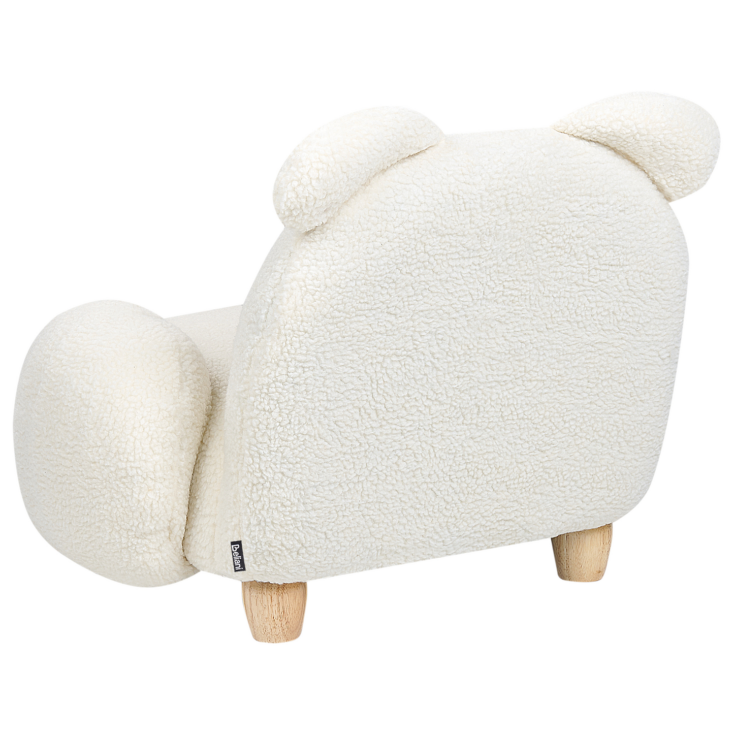 Animal Rabbit Armchair White Polyester Nursery Chair For Kids